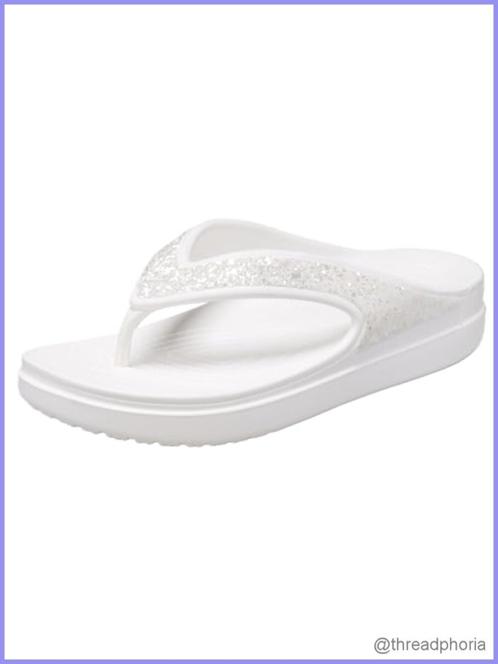 Crocs Womens Wedge Sandals Glitter Slingback Platform Heels Water Resistant